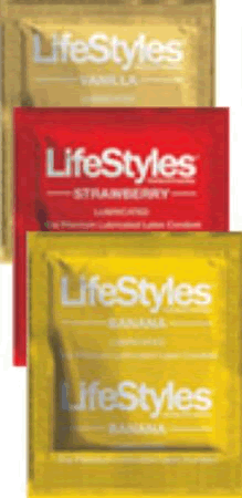 6800 CONDOMS LATEX LUBRICATED ASSORTED FLAVORS LIFESTYLES ( CS 1008 )