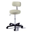 273001312 STOOL PHYSICIANS AIR LIFT 5LEG W/BACK BLACK 225LB CAPACITY ( EA 1 )