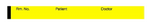 Y002K LABEL DOCTOR PATIENT YELLOW 1/2IN 500/ROLL ( PK 6ROLLS )
