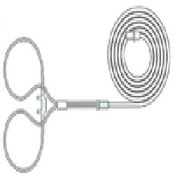 1164030 CANNULA NASAL NEONATAL CURVED PRONGS 7FT TUBING IND WRAPPED ( CS 50 )