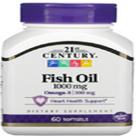 740985214954 FISH OIL 1000MG SOFTGELS 60CT OMEGA 3 21ST CENTURY