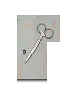 3424 SCISSORS IRIS STRAIGHT 4 1/2IN ( EA 1 )