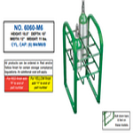 6060R RACK O2 CYLINDER 6 TANK CAPACITY D & E RED ( EA 1 )