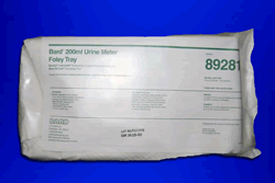 901816 TRAY URINE METER 350ML W/16FR 5CC CATHETER SILICONE STERILE ( CS 10 )
