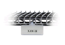 LH3 HOLDER LABEL FLAT 3X1IN WHITE W/TIE STRAP LOOP ( BG 50 )