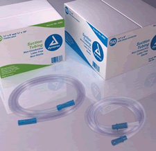 4689 TUBING SUCTION 1/4INX20FT W/ STRAW CONNECTOR STERILE ( CS 20 )